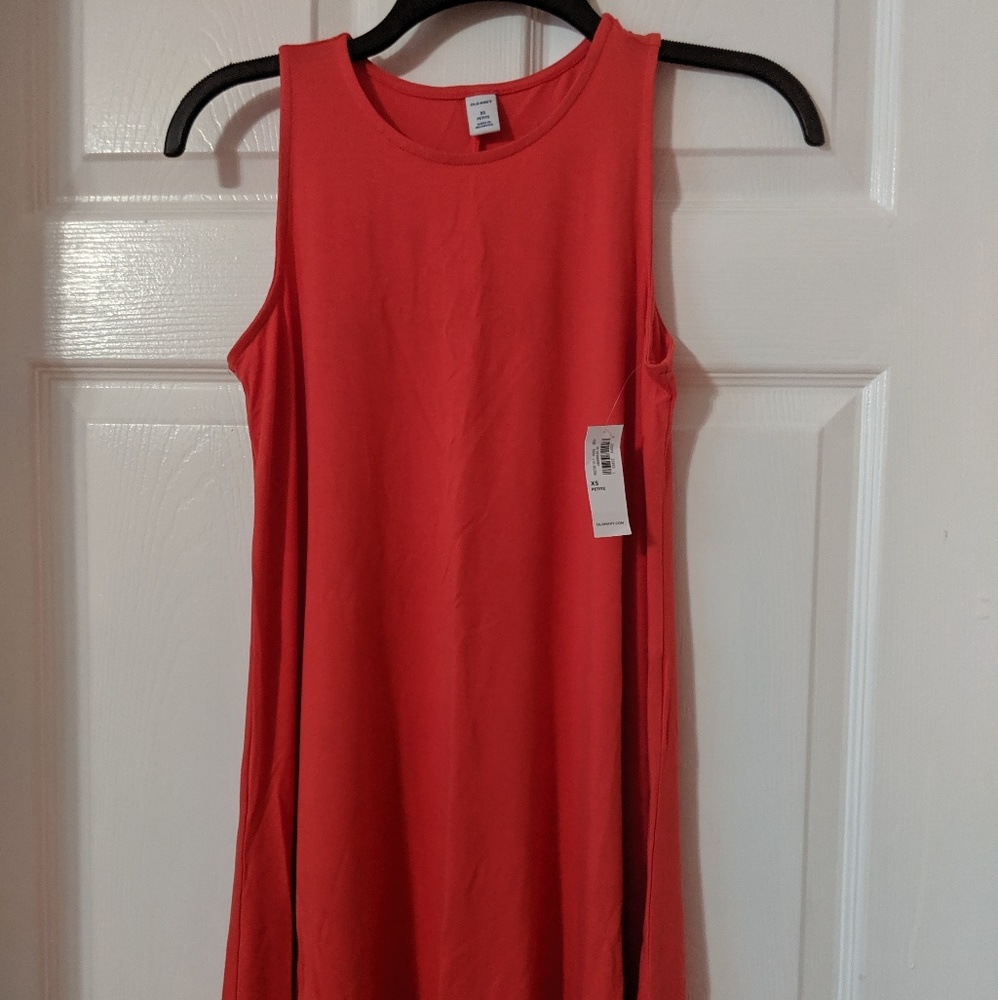 Sleeveless Jersey Swing Dress